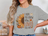 Fall Sunflower Pumpkin T-Shirt | Autumn Affirmation Gift Top
